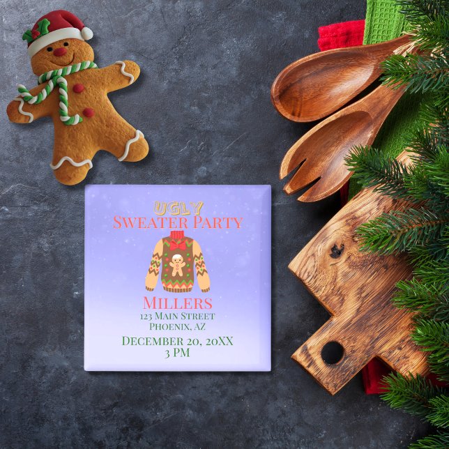 Ugly Sweater Party Reminder Magnet (Ugly Sweater Party Reminder Magnet)