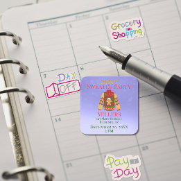Ugly Sweater Party Reminder Square Sticker