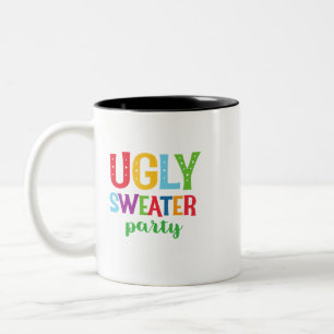 Ugly Sweater Party Two-Tone Coffee Mug