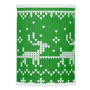 Ugly sweater Santa Claus sleigh and reindeers Lamp Shade