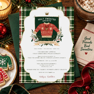 Ugly Sweater Society Christmas Party Invitation
