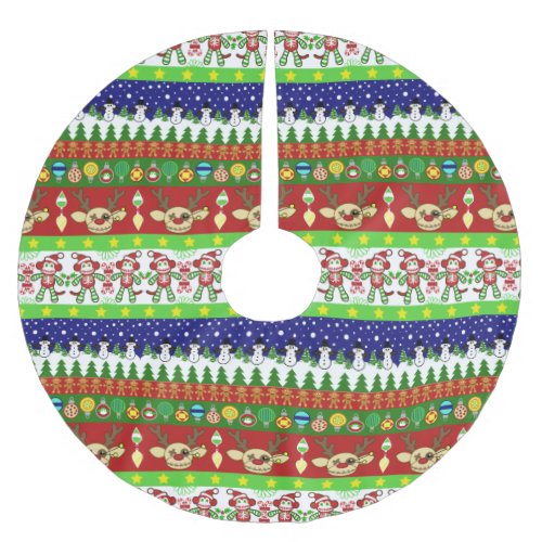 Ugly Christmas Sweater Pattern Polyester Tree Skirt Ugly Christmas Sweater Pattern Polyester Tree Skirt