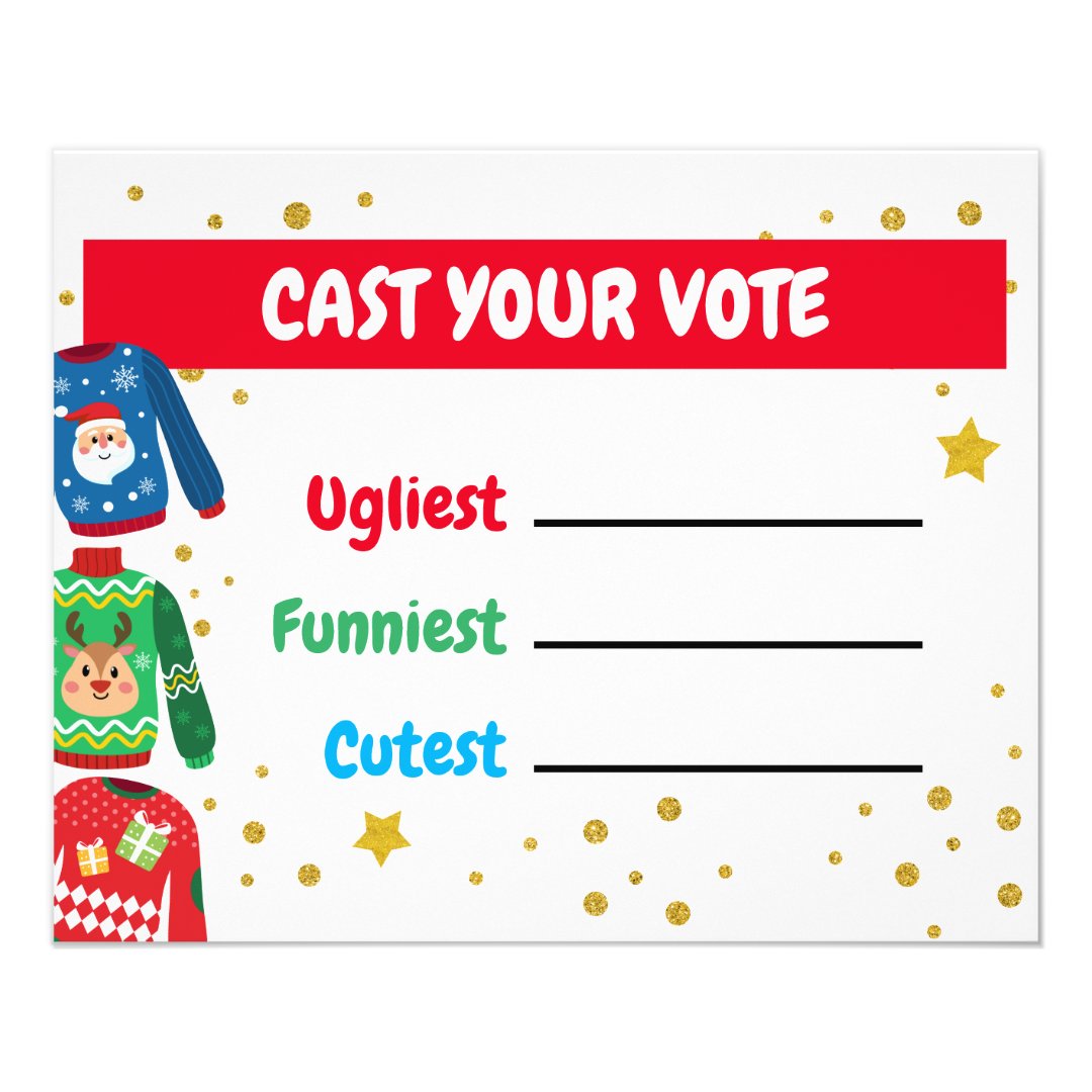 ugly-sweater-voting-card-flyer-zazzle