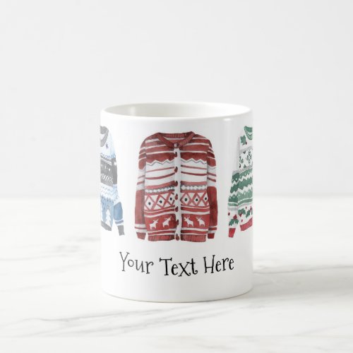 Ugly Sweater with Text Coffee Mug