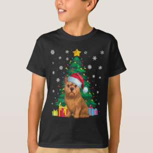 Ugly Sweater Xmas Tree Lights Brussels Griffon Dog