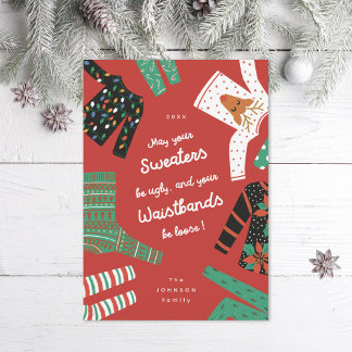 Ugly Sweaters Funny Holiday Card