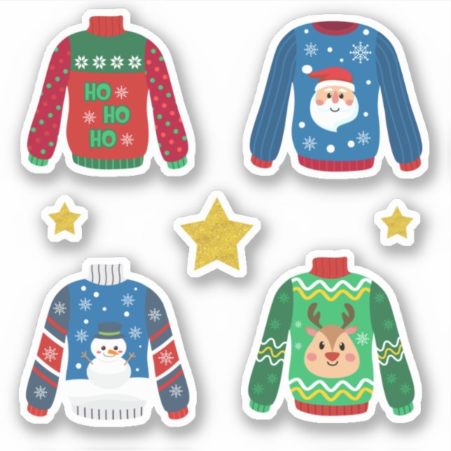 Ugly Sweaters Sticker (Front)