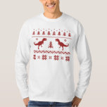 Ugly T-Rex Dinosaur Christmas Sweater | Zazzle