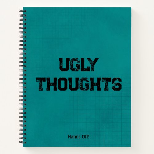 Ugly Thoughts Grunge Self_Care Journal