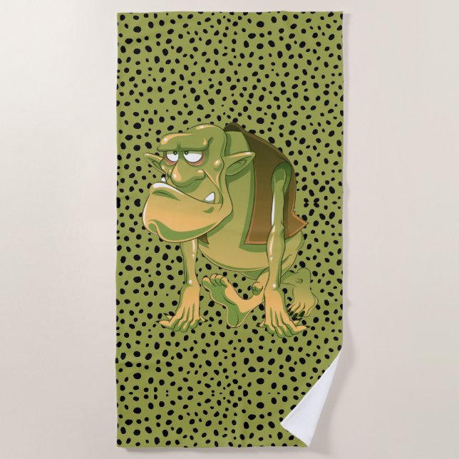 Ugly Troll Beach Towel (Front)