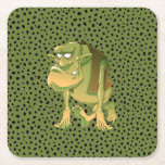 Ugly Troll  Square Paper Coaster