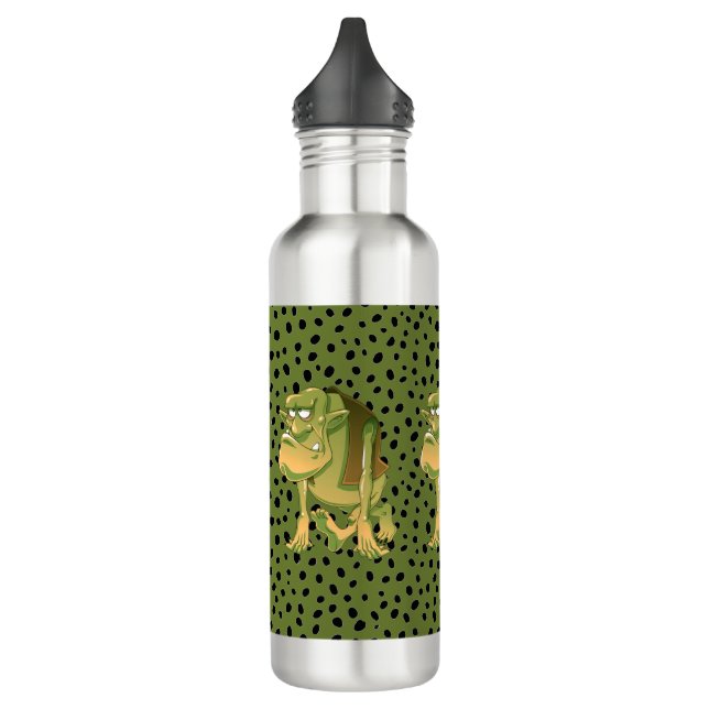 Ugly Troll  Stainless Steel Water Bottle (Left)