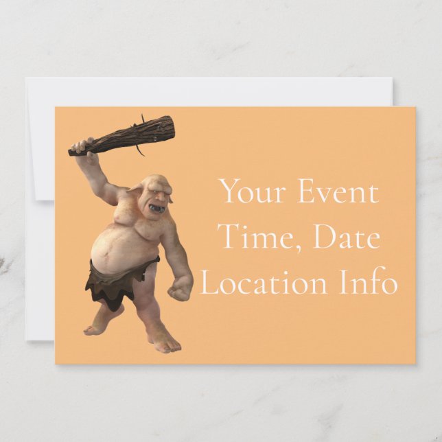 Ugly Troll Thunder_Cove Invitation (Front)