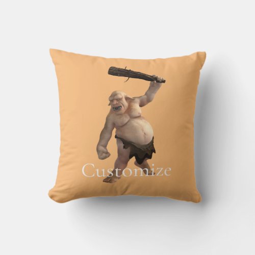 Ugly Troll Thunder_Cove Throw Pillow