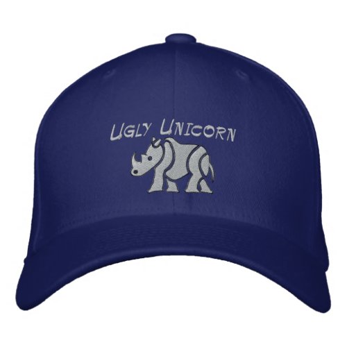 Ugly Unicorn Embroidered Baseball Cap