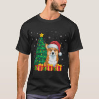 Ugly Welsh Corgi Santa Hat Christmas Lights Dog Lo