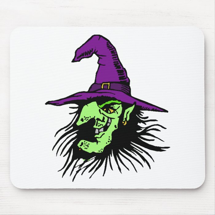 Ugly Witch Mouse Pads