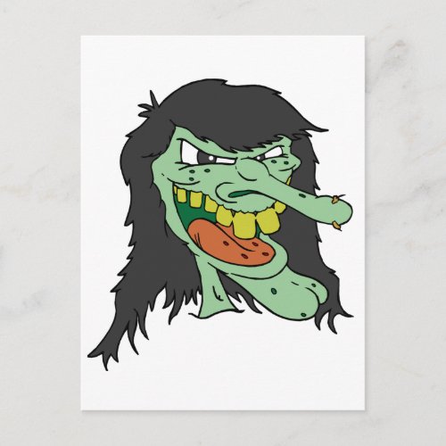 Ugly Witch Postcard