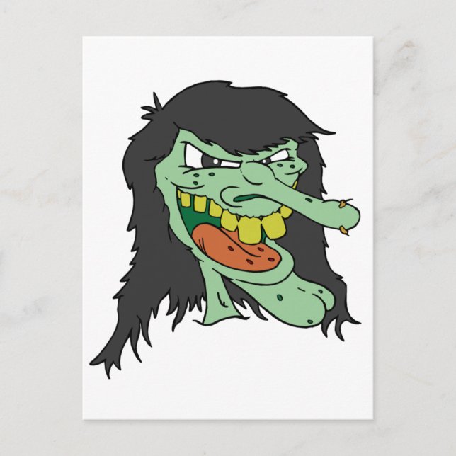 Ugly Witch Postcard (Front)