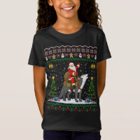Ugly Wolf Xmas Gift Santa Riding Wolf Christmas