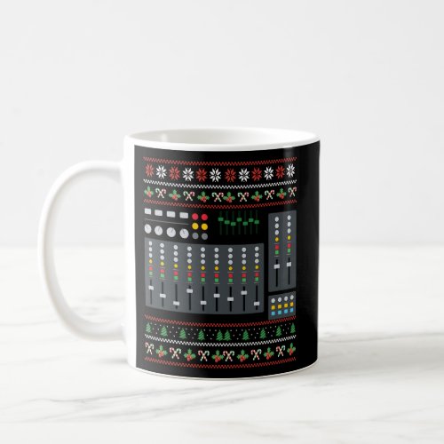 Ugly X_Mas Mixer Dj New Year Santa Claus Music Coffee Mug