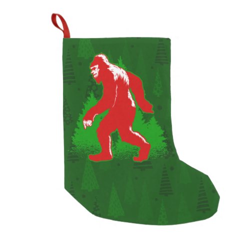 ugly xmas bigfoot yeti christmas trees small christmas stocking