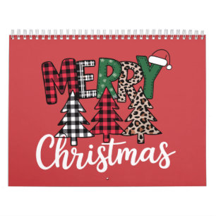 Ugly Xmas Merry and Bright Christmas Tree Santa  Calendar