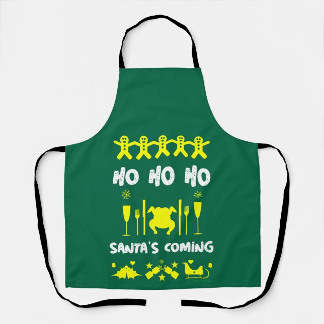 Ugly xmas office party    apron (Front)