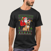 Ugly Xmas Santa Riding French Bulldog Christmas