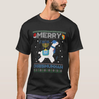 Ugly Xmas Sweater Merry Chrismukkah Cute Llama In