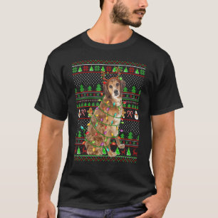 Ugly Xmas Sweater Style  Brittany Spaniel Dog Chri
