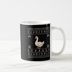 Ugly Xmas Sweater Style Goose Reindeer Christmas  Coffee Mug