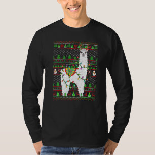 Ugly Xmas Sweater Style Lighting Alpaca Christmas 