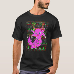 Ugly Xmas Sweater Style Lighting Axolotl Christmas