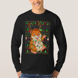 Ugly Xmas Sweater Style Lighting Hamster Christmas