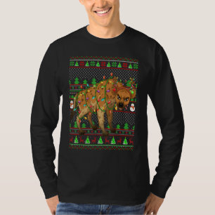 Ugly Xmas Sweater Style Lighting Hyena Christmas