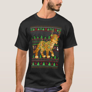 Ugly Xmas Sweater Style Lighting Leopard Christmas