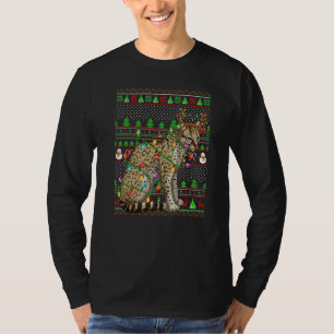 Ugly Xmas Sweater Style Lighting Ocelot Christmas 