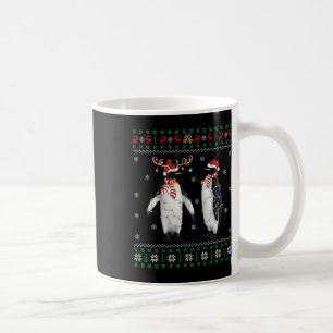 Ugly Xmas Tree Lights Santa Hat Penguin Bird Chris Coffee Mug