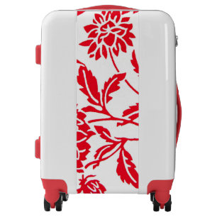 UGO Luggage Red Floral Print
