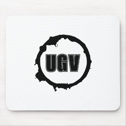 UGV Rubber Black Logo Mouse Pad