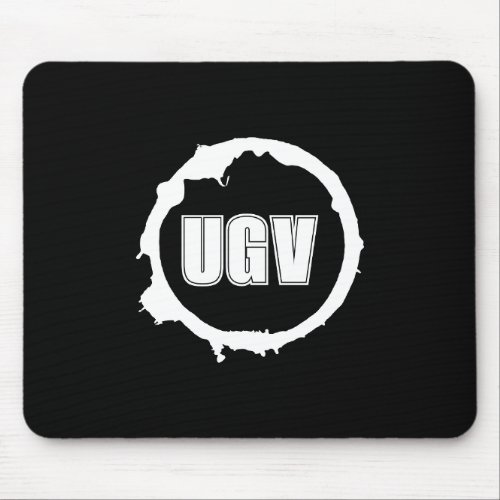 UGV white logo Mouse Pad