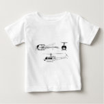 UH1 Huey Blueprint (Iriquois) Baby T-Shirt