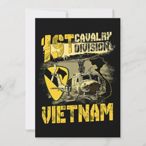Uh1 Huey Helicopter 1st Cavalry Division Vietnam V Invitation