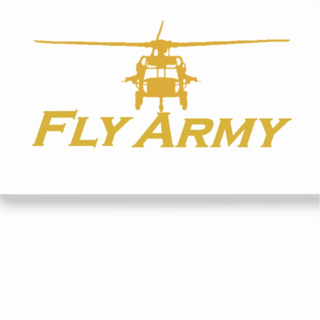 UH60 Blackhawk Frontal Clear Decal, 4" x 2.5" Sticker (Front)
