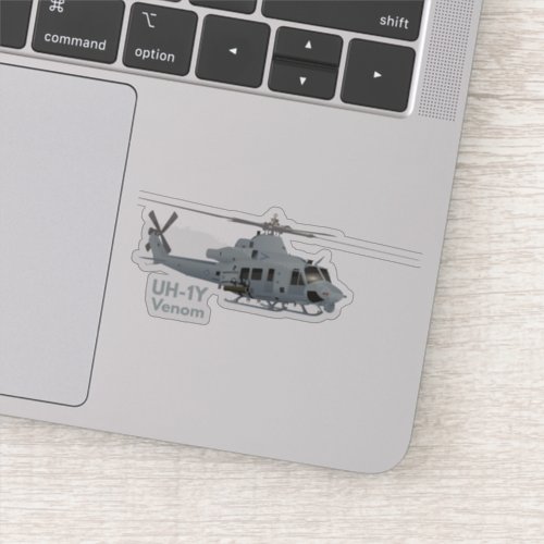 UH_1 Helicopter Sticker