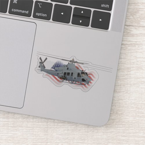 UH_1 Helicopter Sticker