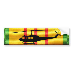 UH-1 Huey VSM Ribbon Bumper Sticker