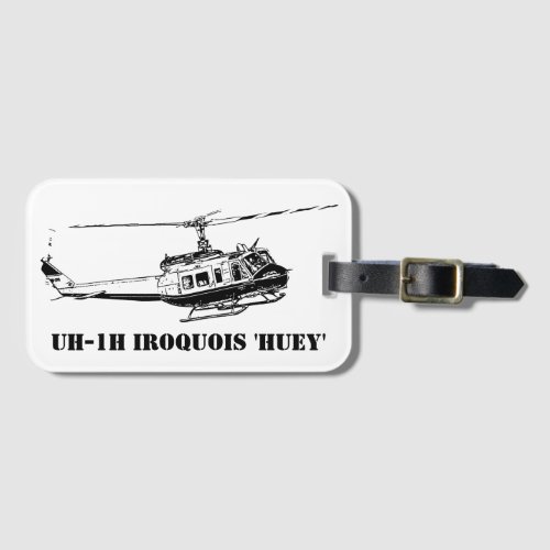 UH_1H Iroquois Helicopter Luggage Tag