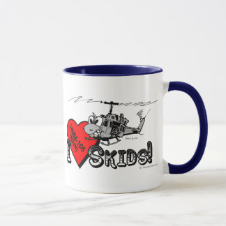 UH-1N I Love Skids ringer mug